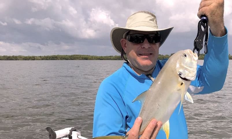 Bob Burkard with a Tampa Bay jack crevalle