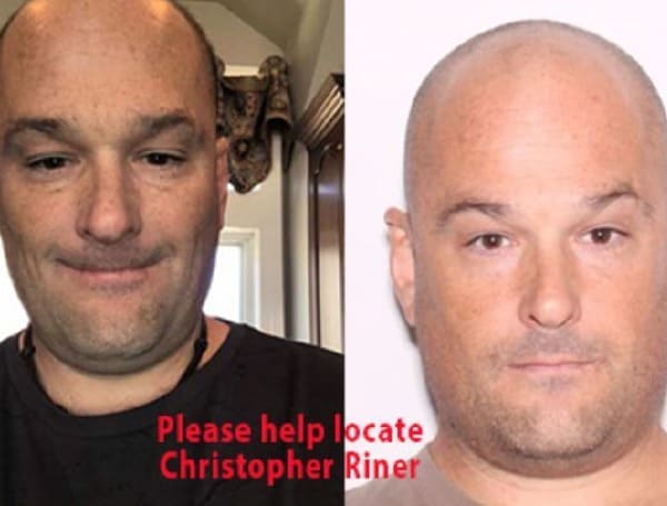 44 year-old Christopher Eric Riner of Lake Hamilton has been missing since January 2, 2021. He was last seen in the area of the Winter Haven Hospital sometime around 6:50 p.m. on January 2, 2021 where he reportedly called someone to pick him up on the hospital property.