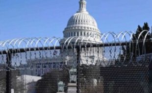 U.S. Capitol Behind Fence