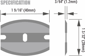 scraperite curved blade specs