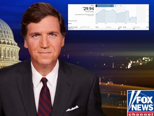 Fox Corporation's stock lost about $962 million in market value on Monday after news of Tucker Carlson's departure from the network.