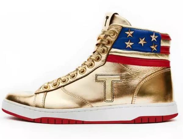 Trump Unveils New “Never Surrender” High-Tops At Suprise Stop In ...