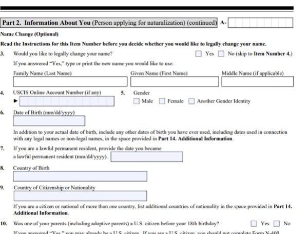 'Third Gender' Option Now Available For Immigrants On U.S. Citizenship ...