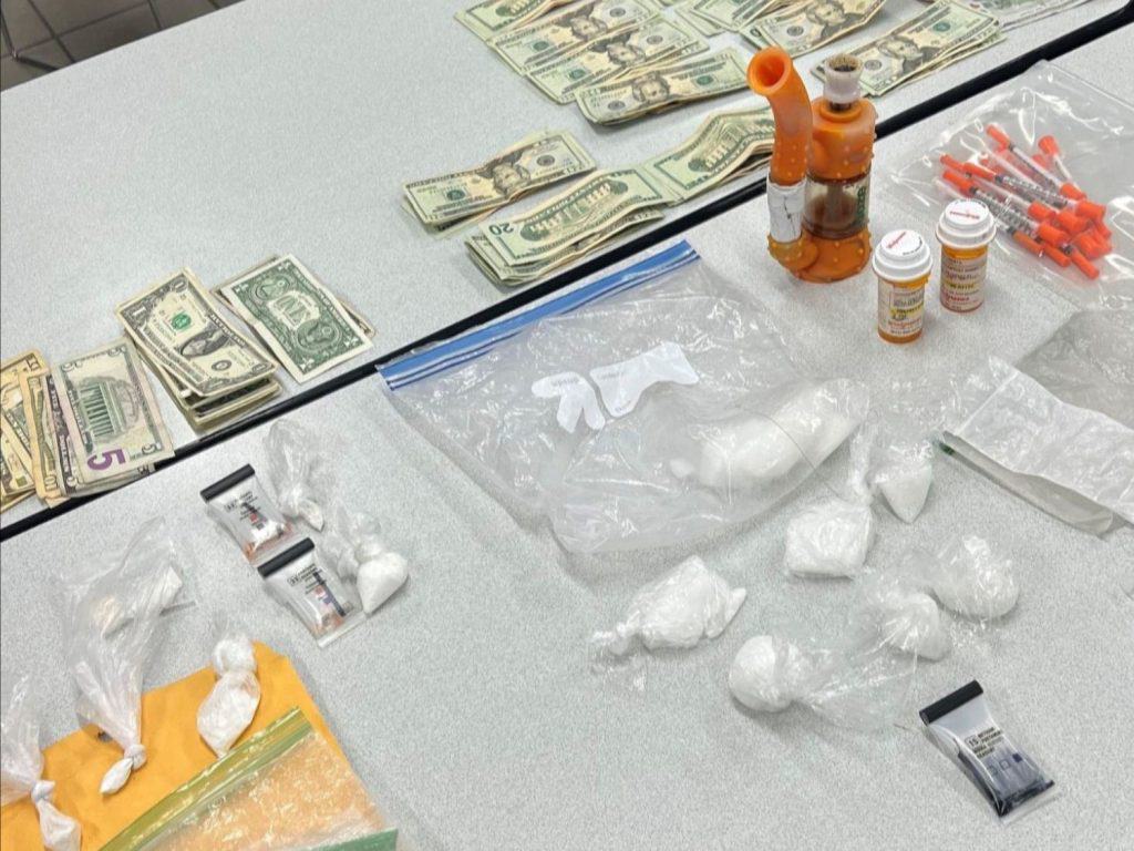 200 grams of Methamphetamine, more than 50 grams of Fentanyl, and drug paraphernalia.