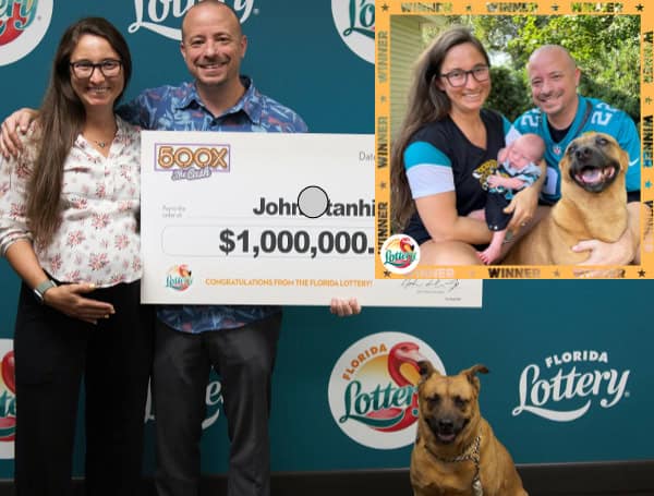 LUCKY PARENTS-TO-BE: DUVAL COUNTY COUPLE WINS $1 MILLION PRIZE PLAYING THE 500X THE CASH SCRATCH-OFF GAME