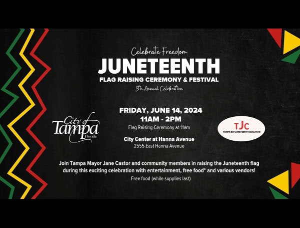 City Of Tampa To Host 5th Annual Juneteenth Flag Raising And Festival