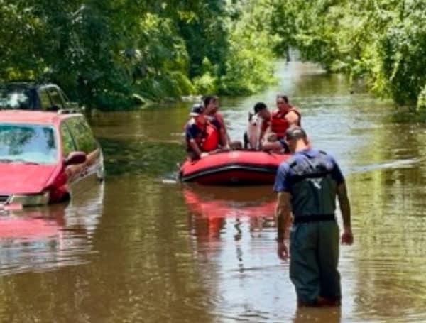 Emergency Rescue In Ruskin Amidst Severe Flooding: Hillsborough County Fire Rescue