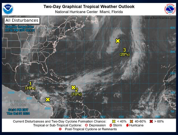 Tropical Threat Looms: Caribbean Disturbances Could Develop Into Cyclones