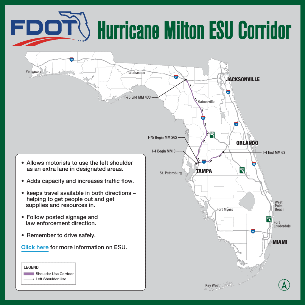 Hurricane Evacuation Underway In Florida: Heavy Traffic And Bridge Closures Expected