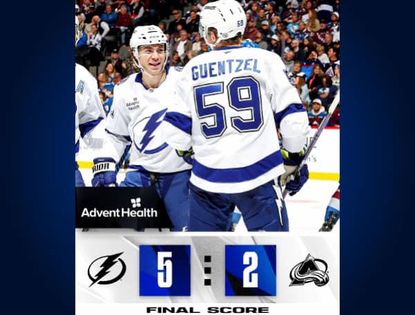 Lightning Electrify Colorado With 5-2 Win Over Avalanche