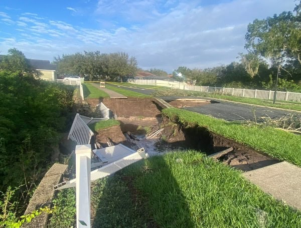 Sinkholes Emerge In Florida As Latest Threat In Hurricane Milton's Wake