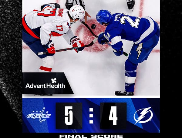 Lightning Fall To Capitals Despite Point's Hat Trick