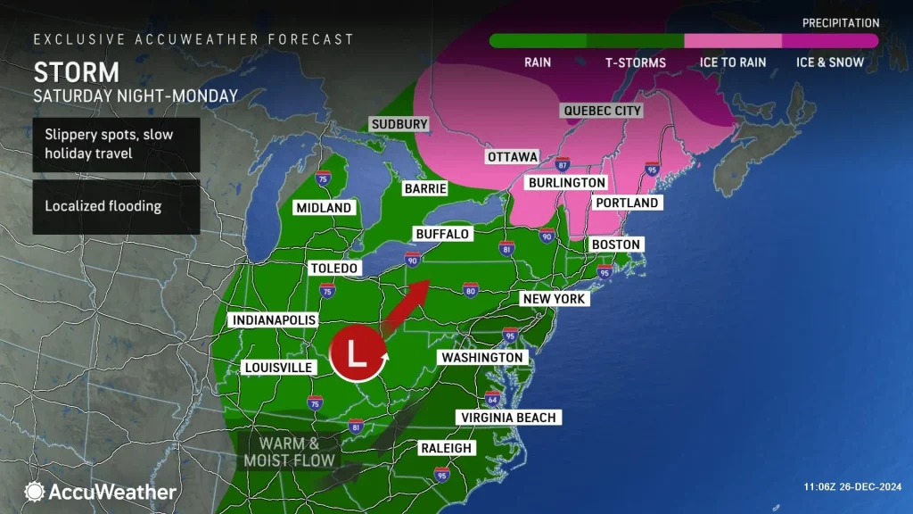 Freezing Rain and Icy Roads in the Northeast