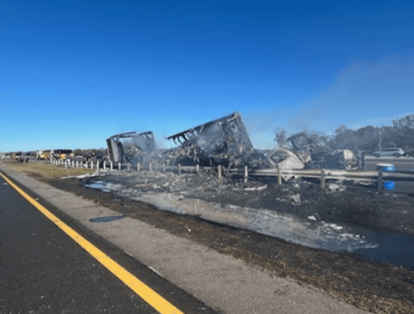 Semi-Truck Fire Causes Major Delays On I-75 In Riverview