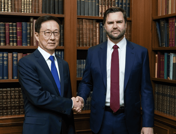 Vice President-elect JD Vance Welcomes Chinese Vice President Han Zheng To U.S.