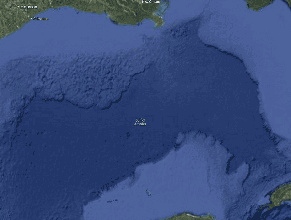 Gulf of America (Google Maps Screengrab)