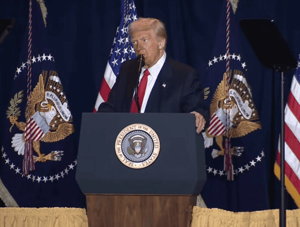 President Donald J. Trump speaking at the Nation Prayer Breakfast